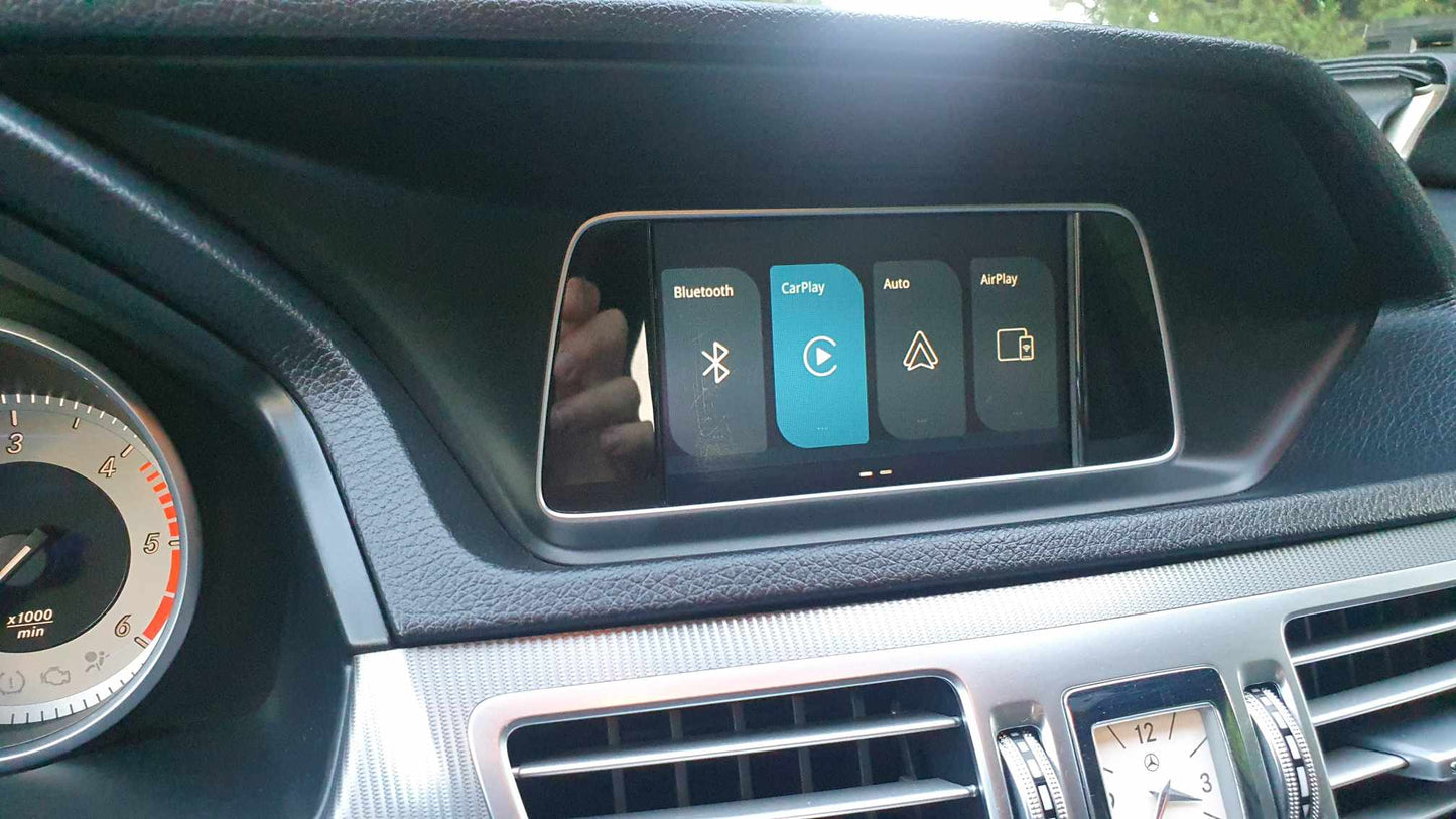 Carplay sem fio para Mercedes Benz Apple Carplay A B C E CLA GLA GLK ML Sprinter NTG4.5 Módulo Becker Android Auto Navigation